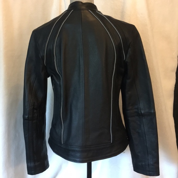 Leather Motorcycle Riding Jacket - Picture 2 of 8